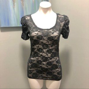 Wet Seal Rose Lace Blouse